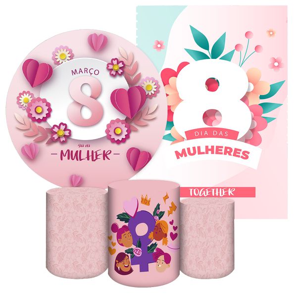 KIT 5 CAPAS DIA DAS MULHERES - 2735