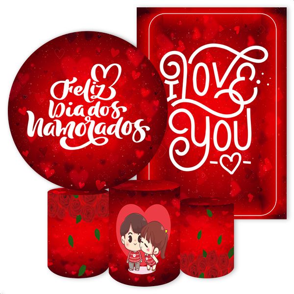 KIT 5 CAPAS DIA DOS NAMORADOS - 410