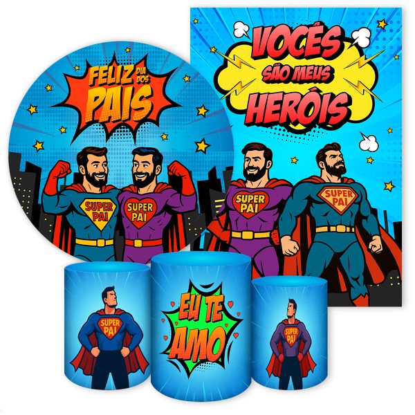 KIT 5 CAPAS DIA DOS PAIS - 7084