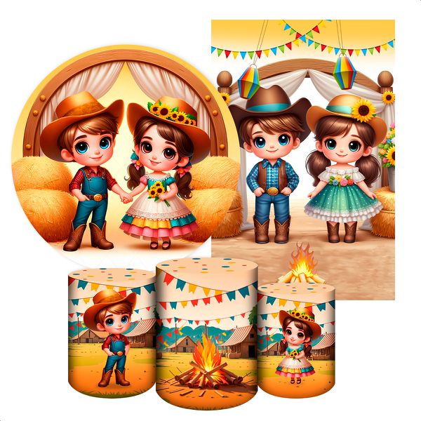 KIT 5 CAPAS FESTA JUNINA - 2196