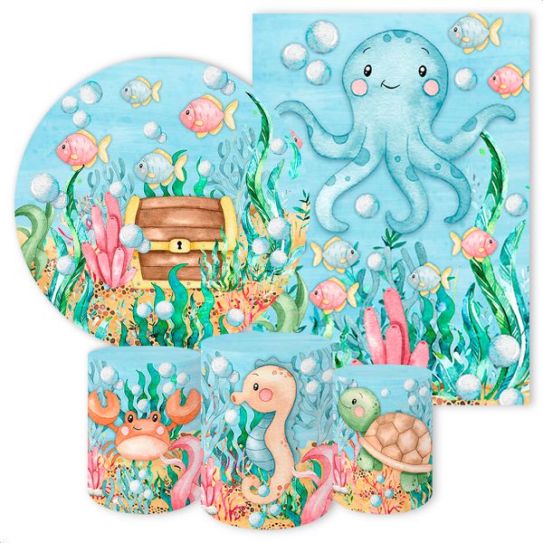 KIT 5 CAPAS FUNDO DO MAR - 96