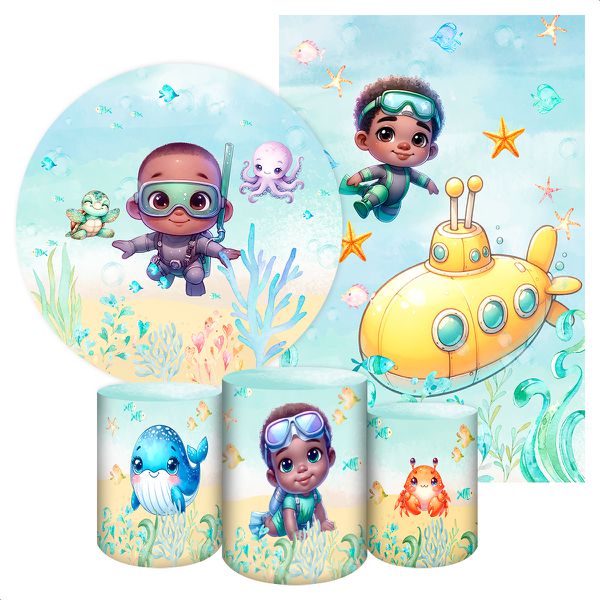 KIT 5 CAPAS FUNDO DO MAR - 2234