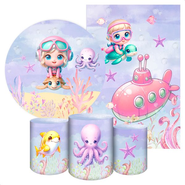 KIT 5 CAPAS FUNDO DO MAR - 2235