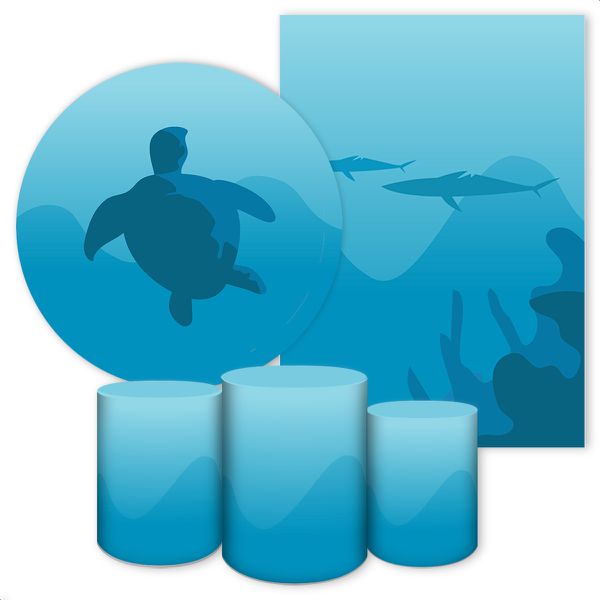 KIT 5 CAPAS FUNDO DO MAR - 3130