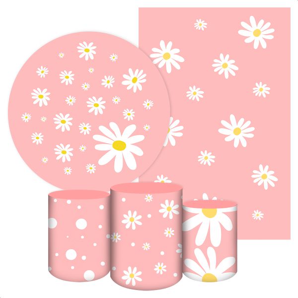 KIT 5 CAPAS MARGARIDAS - 2038