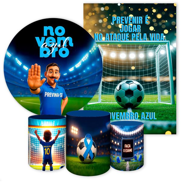 KIT 5 CAPAS NOVEMBRO AZUL - 4315