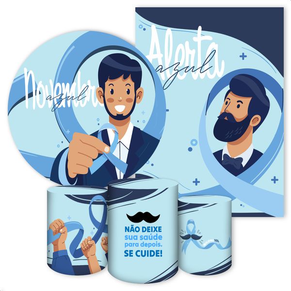 KIT 5 CAPAS NOVEMBRO AZUL - 4614