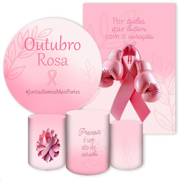 KIT 5 CAPAS OUTUBRO ROSA - 4303