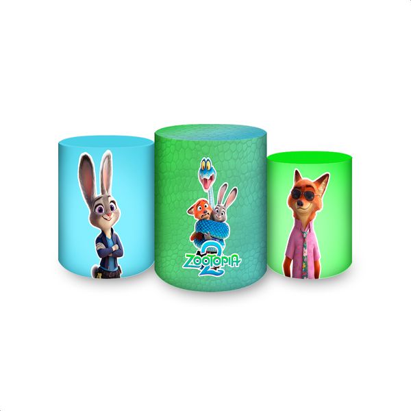 CAPAS PARA TRIO DE CILINDROS ZOOTOPIA - 7181