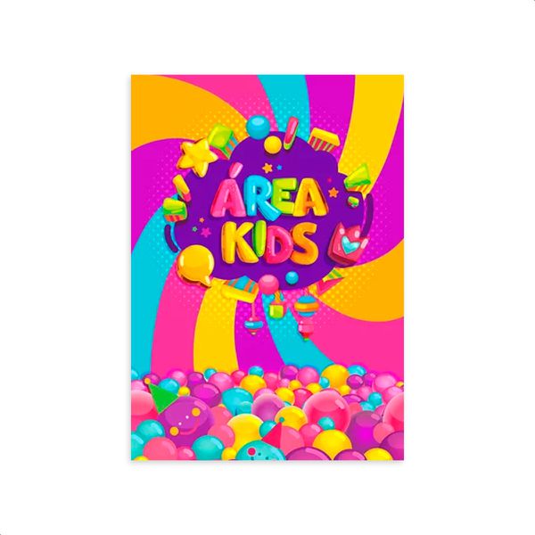 Capa Painel Retangular Sublimado Tema Infantil/ Área Kids 822