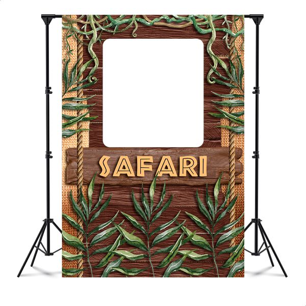 Capa Painel Interativo Para Fotos Vazado Tema Safari 89