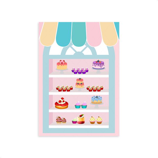Capa Painel Retangular Sublimado Tema Doces 207