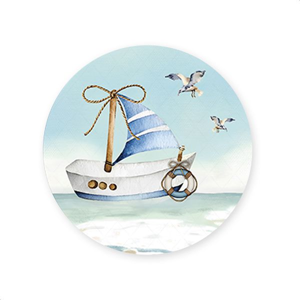 Capa Painel Redondo Tema Marinheiro 4192