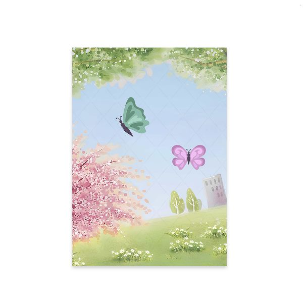 Capa Painel Retangular Sublimado Tema Borboletas 343