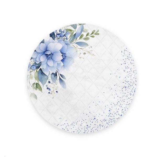 Capa Painel Redondo Sublimados Tema Flores 537