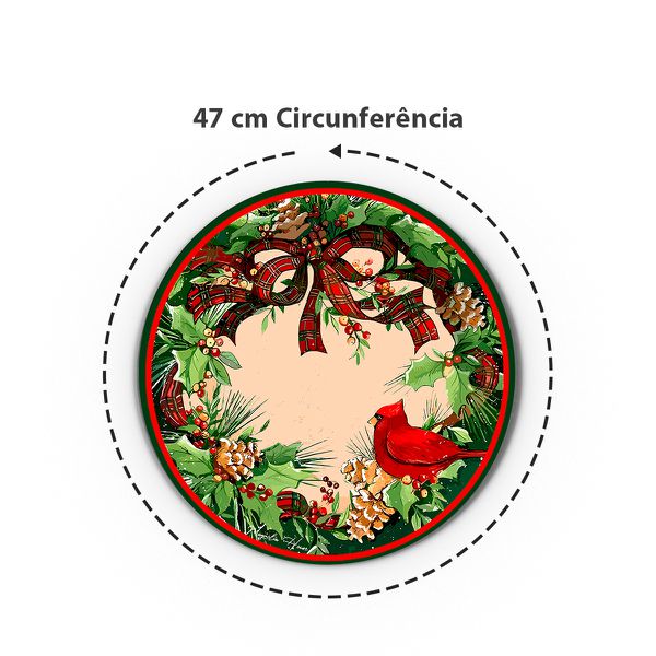Kit 8 Capas Sousplat Sublimados Tema Natal 05