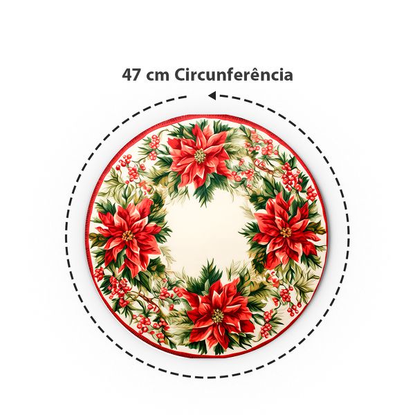 Kit 8 Capas Sousplat Sublimados Tema Natal 01