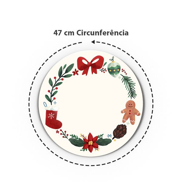 Kit 48 Capas Sousplat Sublimados Tema Natal 08
