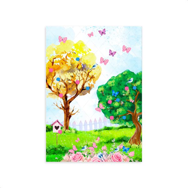 Capa Painel Retangular Sublimado Tema Jardim 25