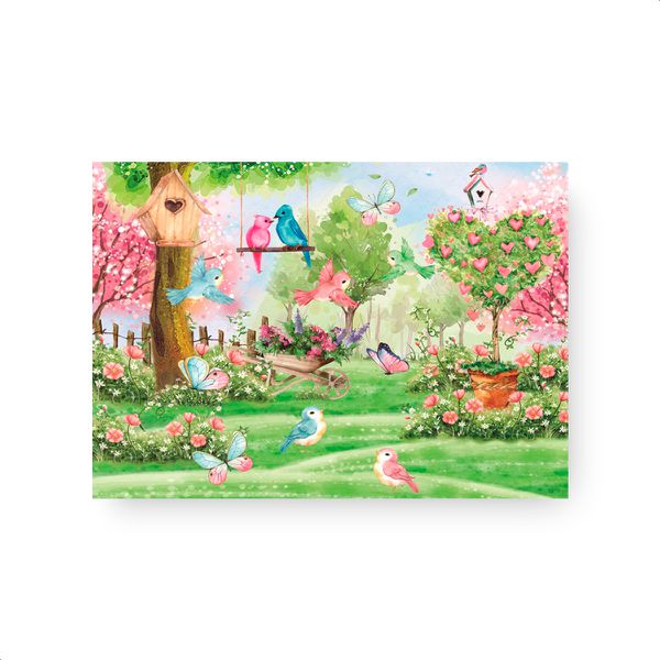 Capa Painel Retangular Sublimado Tema Jardim 552