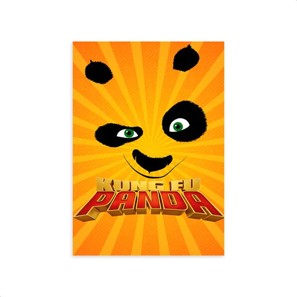 Capa Painel Retangular Sublimado Tema Kung Fu Panda 2588
