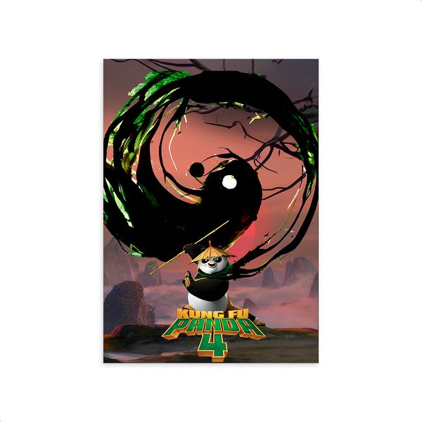 Capa Painel Retangular Sublimado Tema Kung Fu Panda 2591