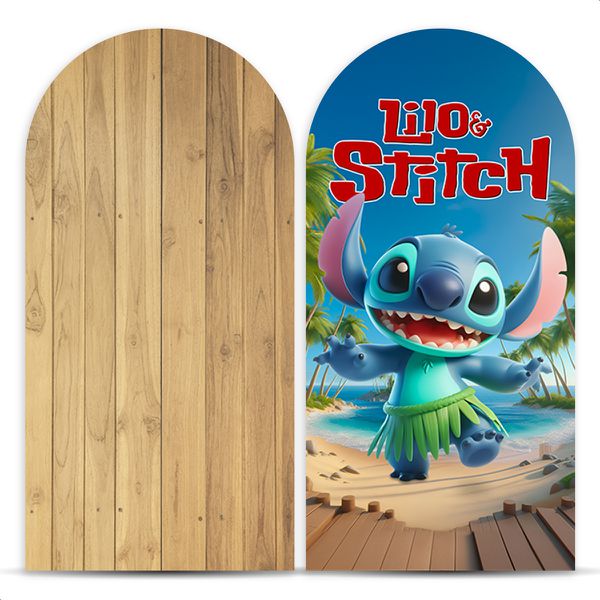 Capa Painel Romano Sublimado Tema Lilo Stitch 5094