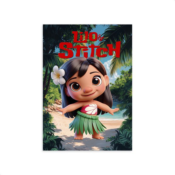 Capa Painel Retangular Sublimado Tema lilo stitch 5095