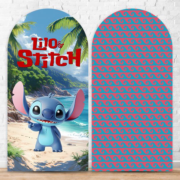 Capa Painel Romano Sublimado Tema Lilo Stitch 5095