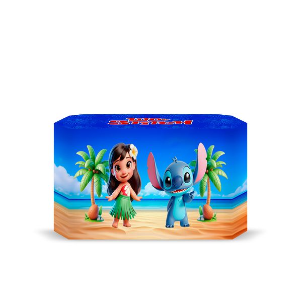 Capa Decorativa para 2 Mesas Quadrada Sublimada Tema Lilo e stitch 5096