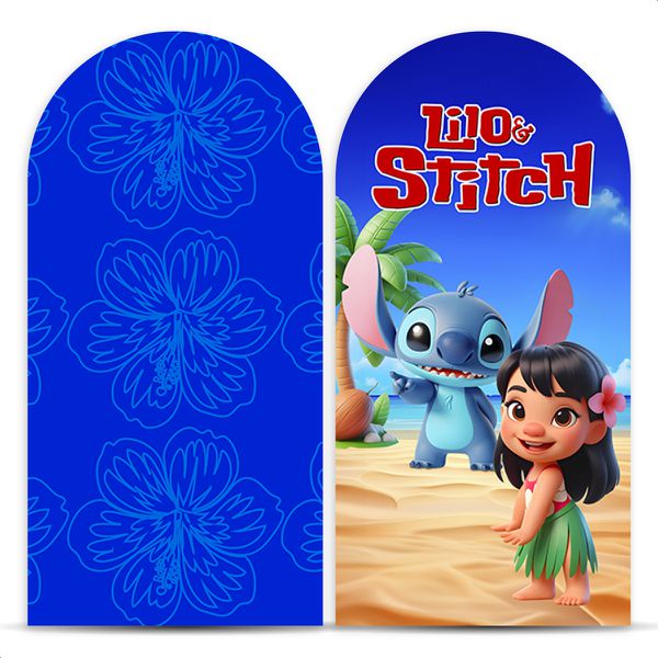 Capa Painel Romano Sublimado Tema Lilo Stitch 5096