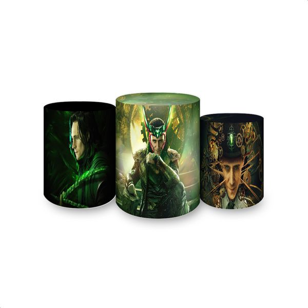 Trio Capas Cilindros Sublimados Loki 4026
