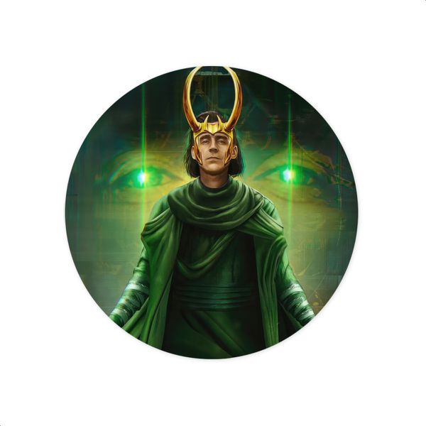 Capa Painel Redondo Sublimados Tema Loki 4026