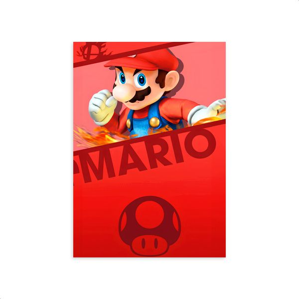 Capa Painel Retangular Sublimado Tema Super Mario 4014 