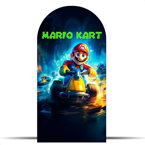 Capa Painel Romano Sublimado Tema Super Mario 4015