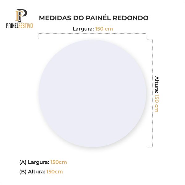Painel Redondo Infantil Roblox Personagens 1,50x1,50