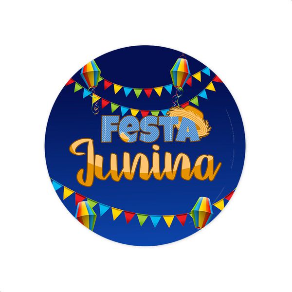 Capa Painel Redondo Sublimados Tema Festa Junina 3139