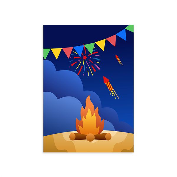 Capa Retangular Sublimados Tema Festa Junina 3166
