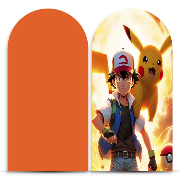 Capa Painel Romano Sublimado Tema Pokemon 4070