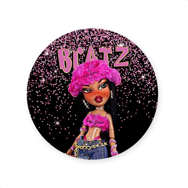 Capa Painel Redondo Sublimados Tema Bratz 4116