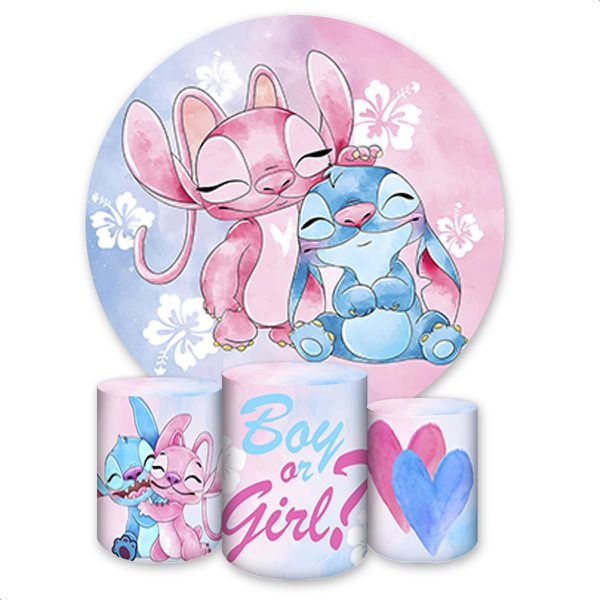 Kit 4 Capas Tema Lilo & Stitch 4158