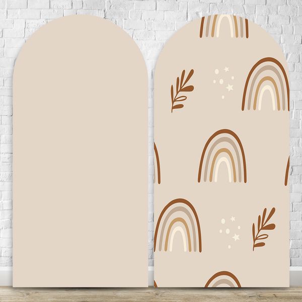 Capa Painel Romano Sublimado Tema Arco Iris e Nuvem 418
