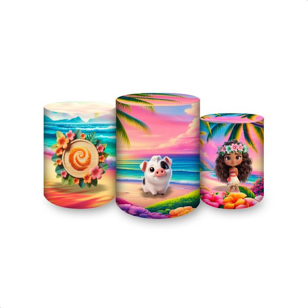 Vips Trio Cilindros Sublimados Moana 4605