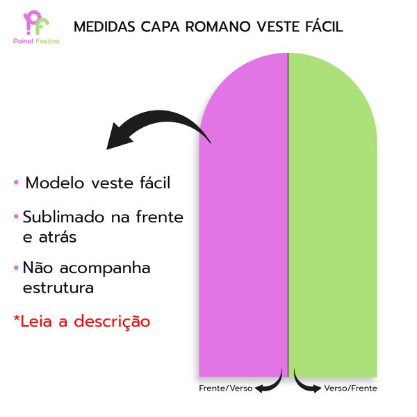 Kit 5 peças Capa Romano Veste Fácil+ Capa Redonda+ Trio Capas Cilindro Sublimados Tema Jardim 4002