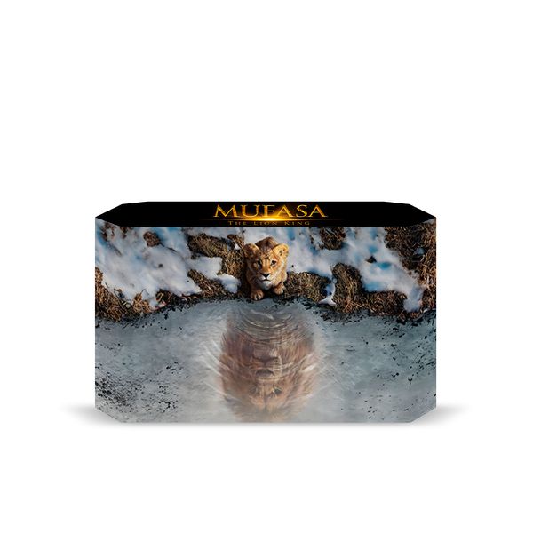 Capa Decorativa para 2 Mesas Quadradas Sublimada Tema Mufasa 2254
