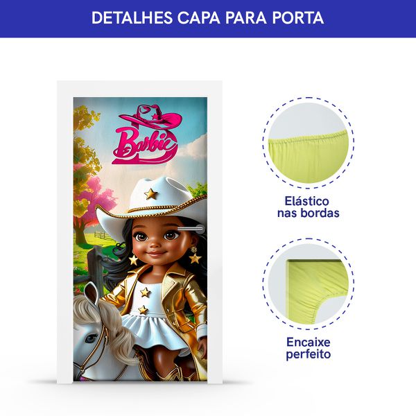 Capa de Porta Barbie Boiadeira 4637