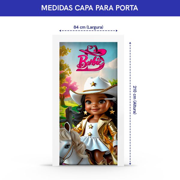 Capa de Porta Barbie Boiadeira 4637