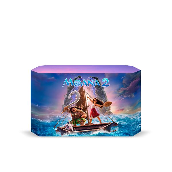 Capa Decorativa para 2 Mesas Quadrada Sublimada Tema Moana 2248