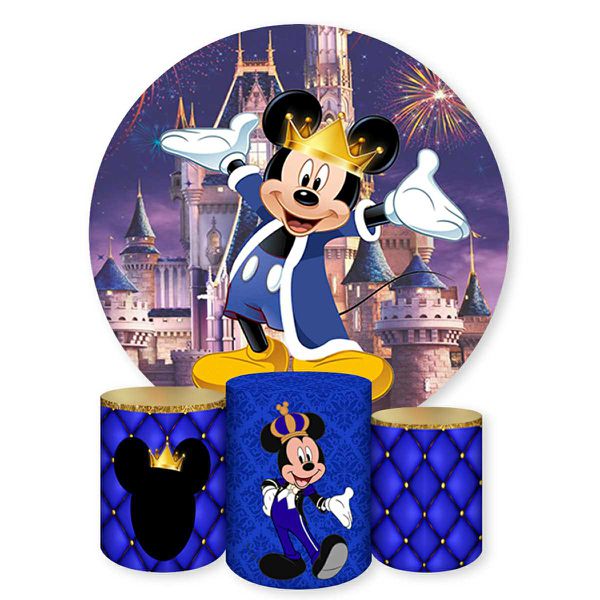 Capa Painel + Trio Capas Cilindros Sublimados Tema Mickey 267