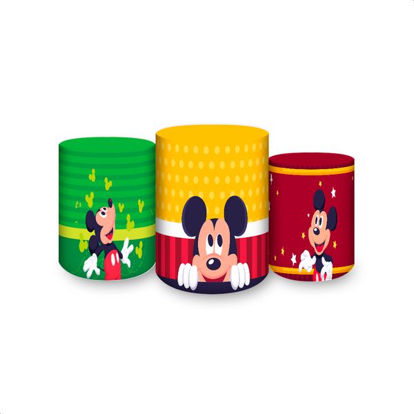 Trio Capas Cilindros Sublimados Mickey 2546